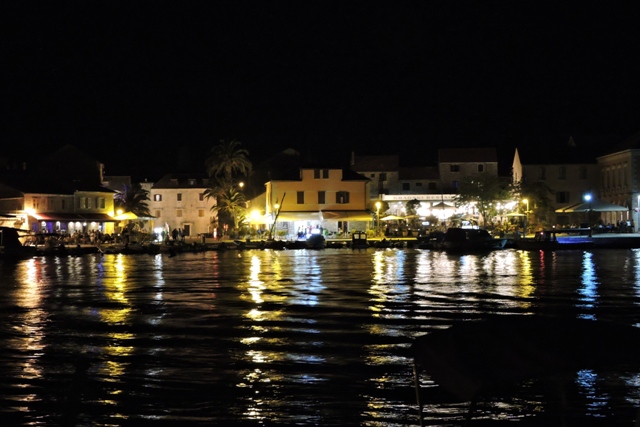 Stari Grad Riva at night